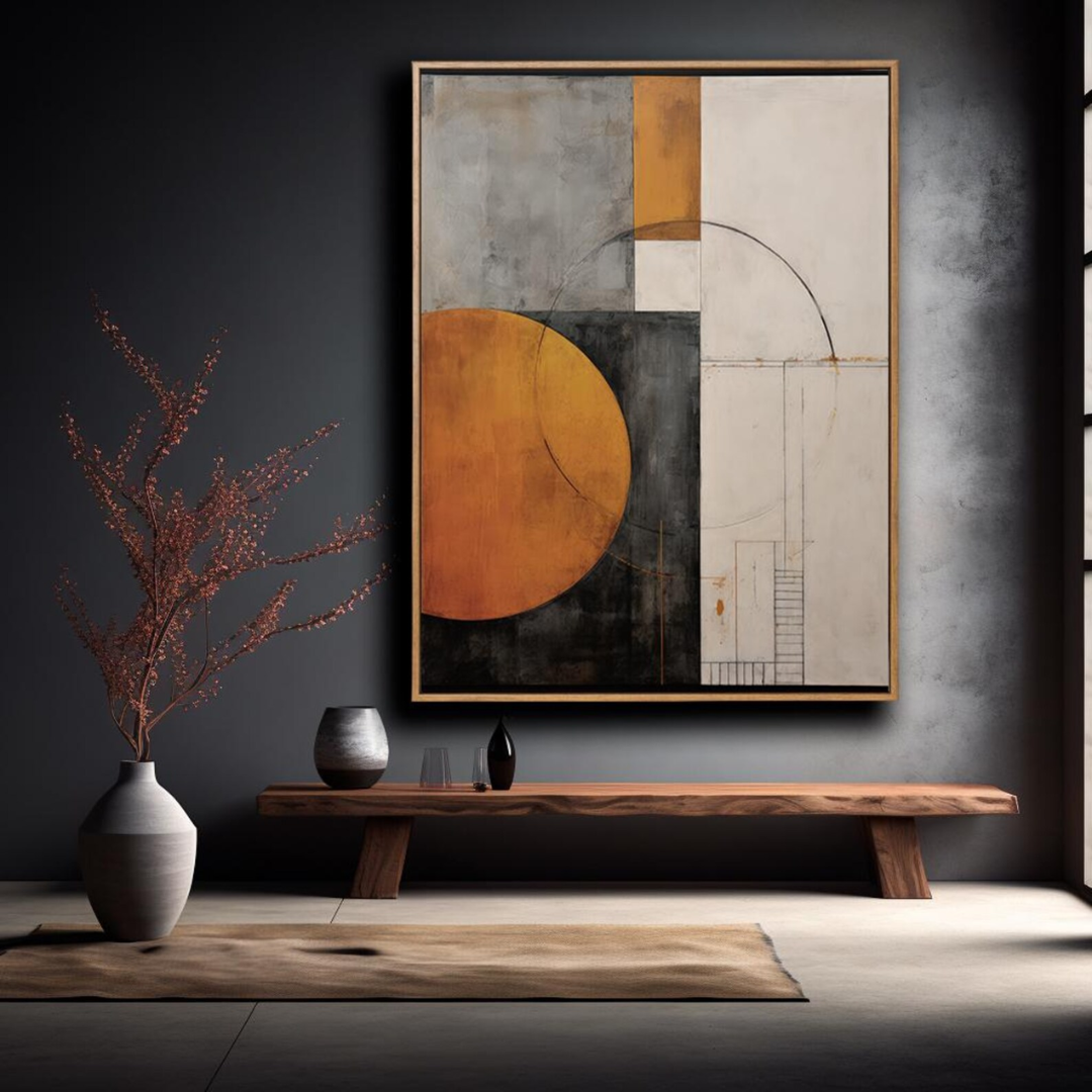 Ember Balance Abstract Digital Wall Painting