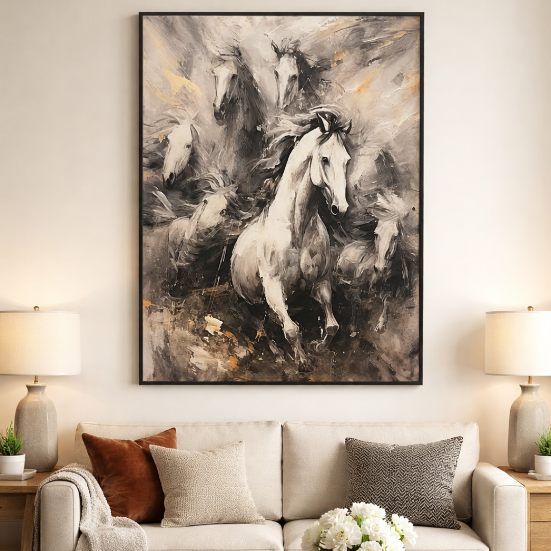 Galloping Majesty Motion Digital Wall Painting