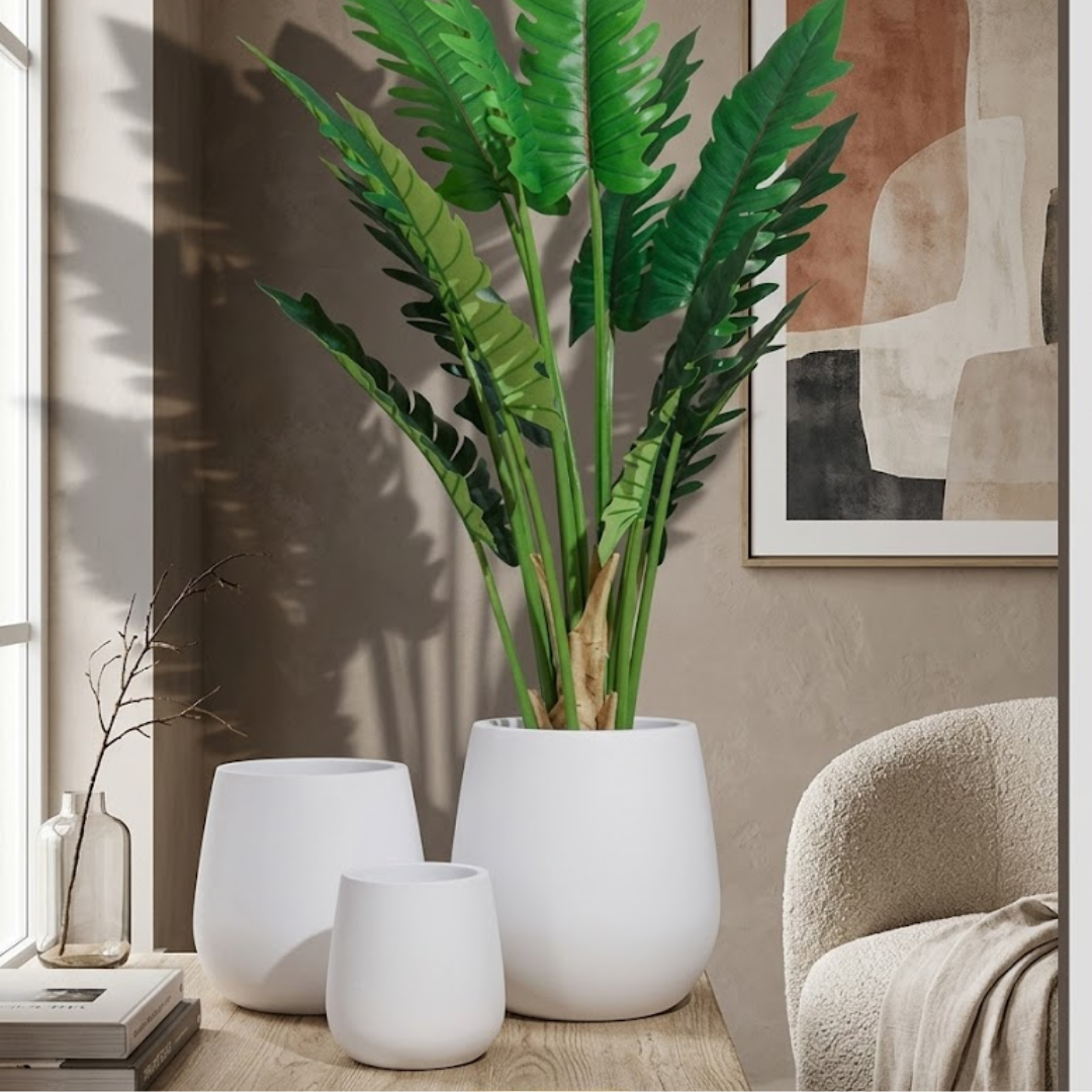 Ivory Orb Planter