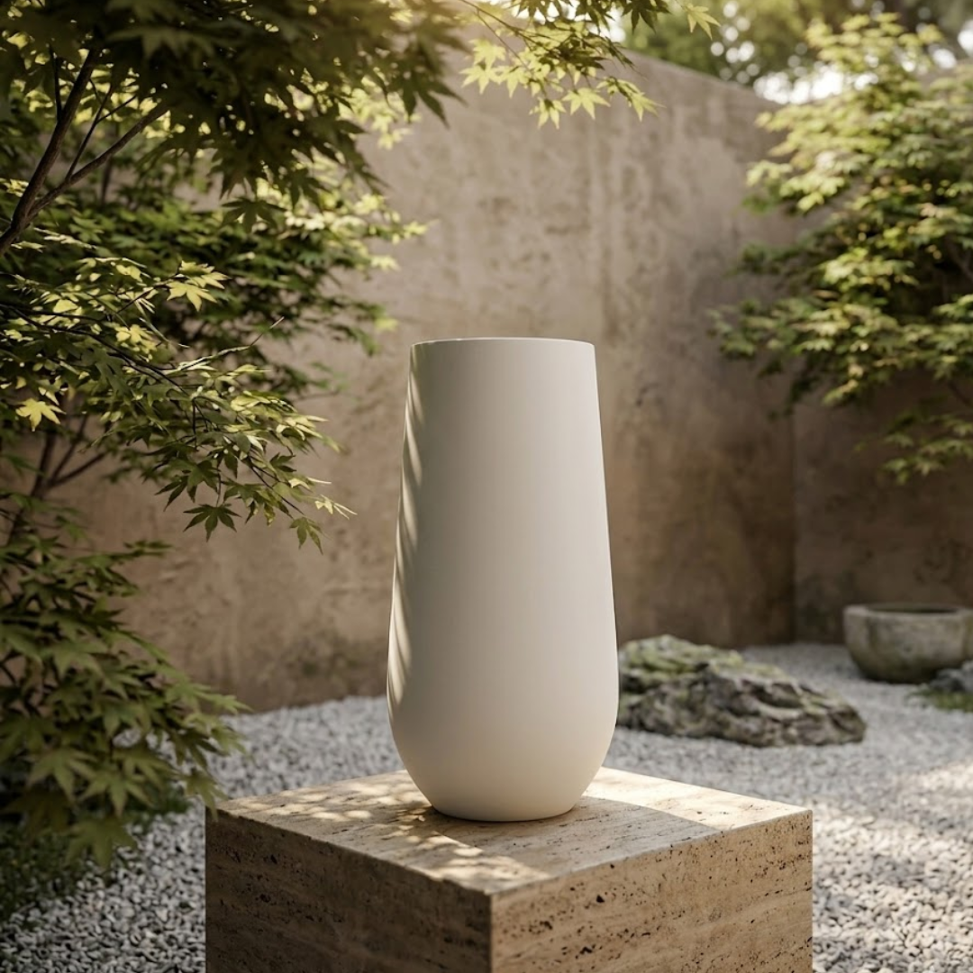 Arlo Matte White Vase