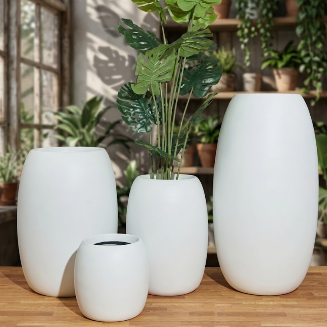 Eira Ovoid Sculptural Planter