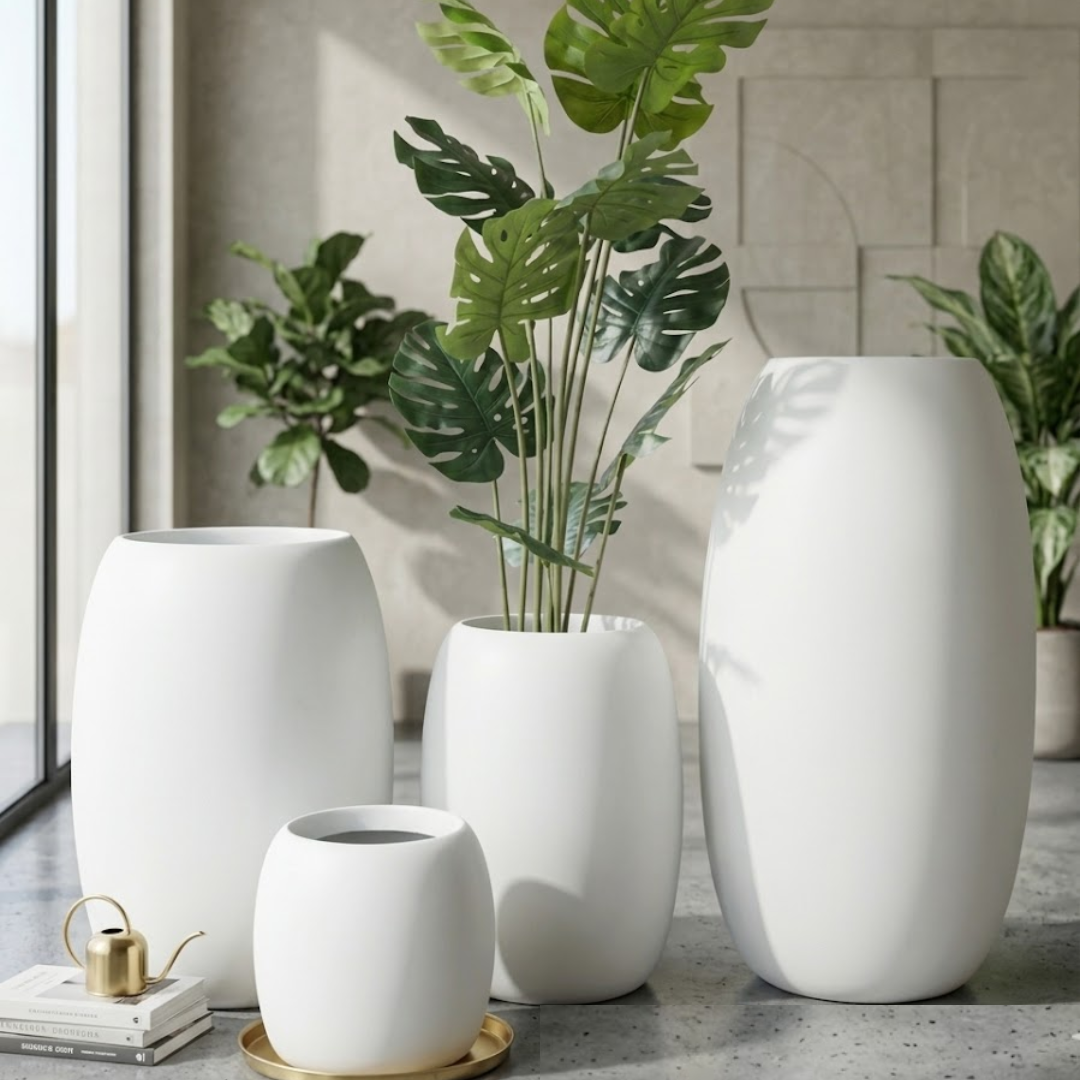 Eira Ovoid Sculptural Planter
