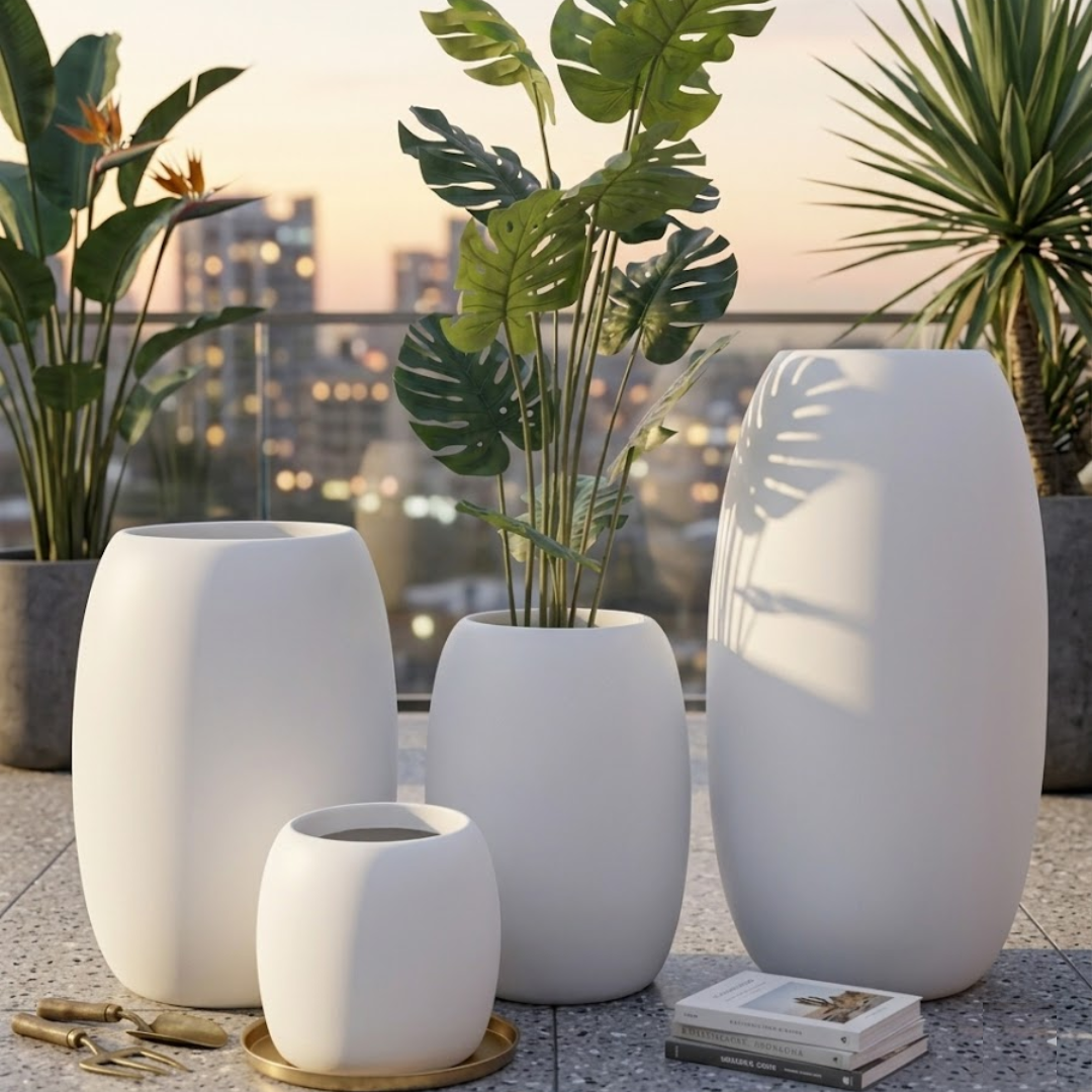 Eira Ovoid Sculptural Planter