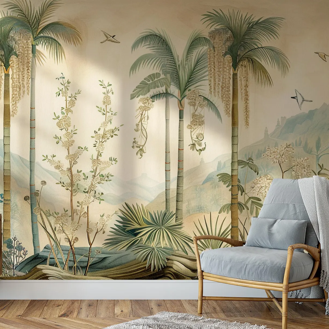 Serene Chinoise Haven Wallpaper