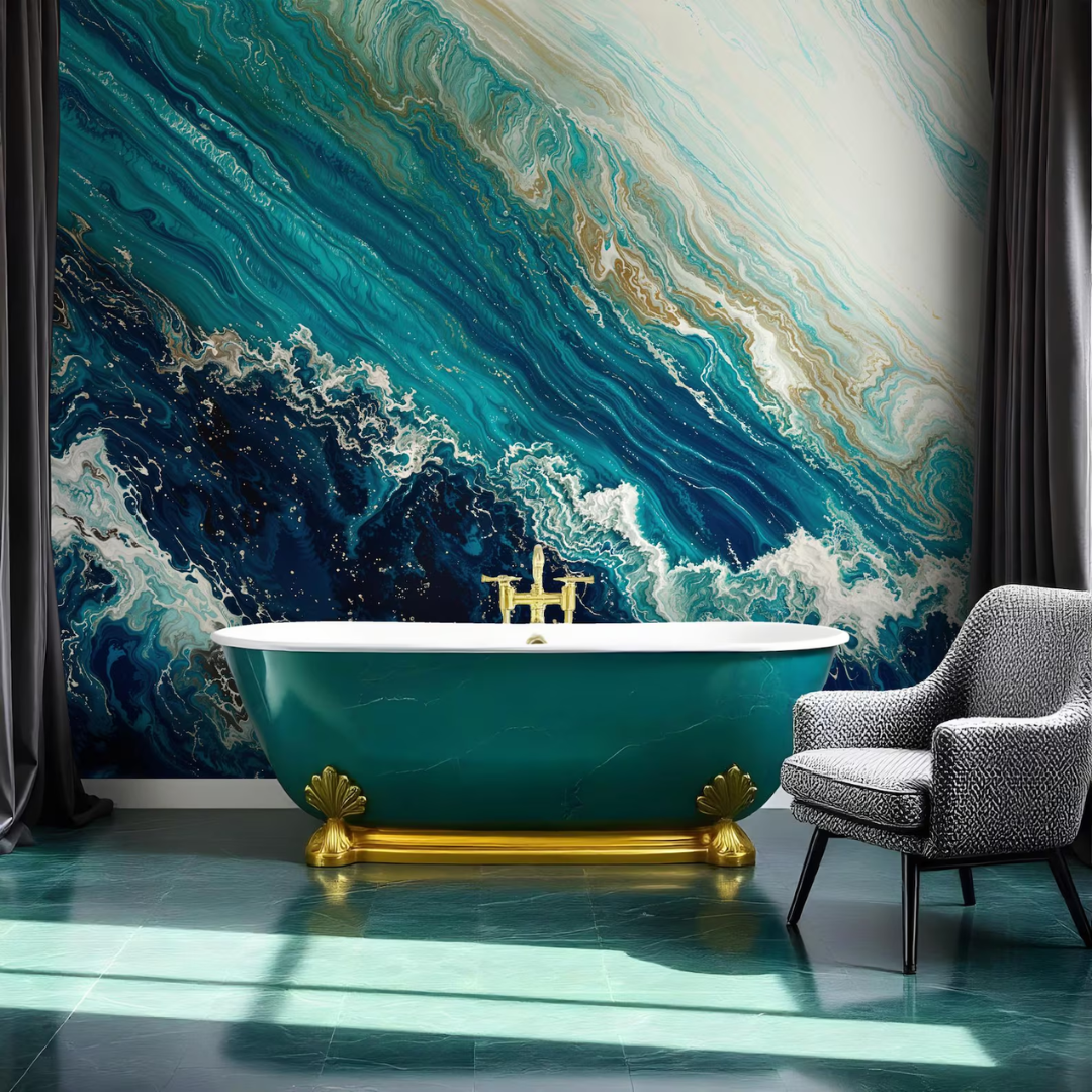 Avena Ocean Wave Wallpaper