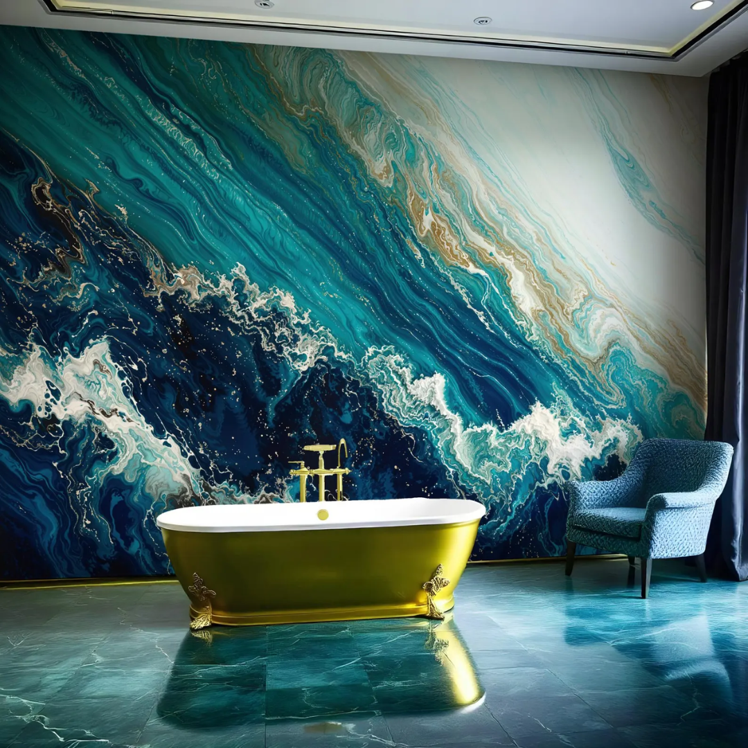Avena Ocean Wave Wallpaper