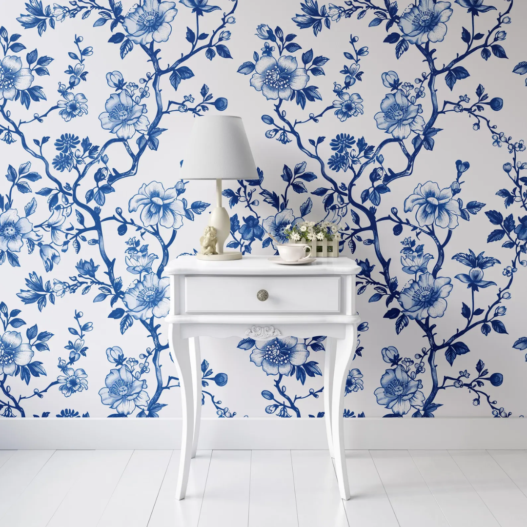 Azura Chinoise Floral Wallpaper