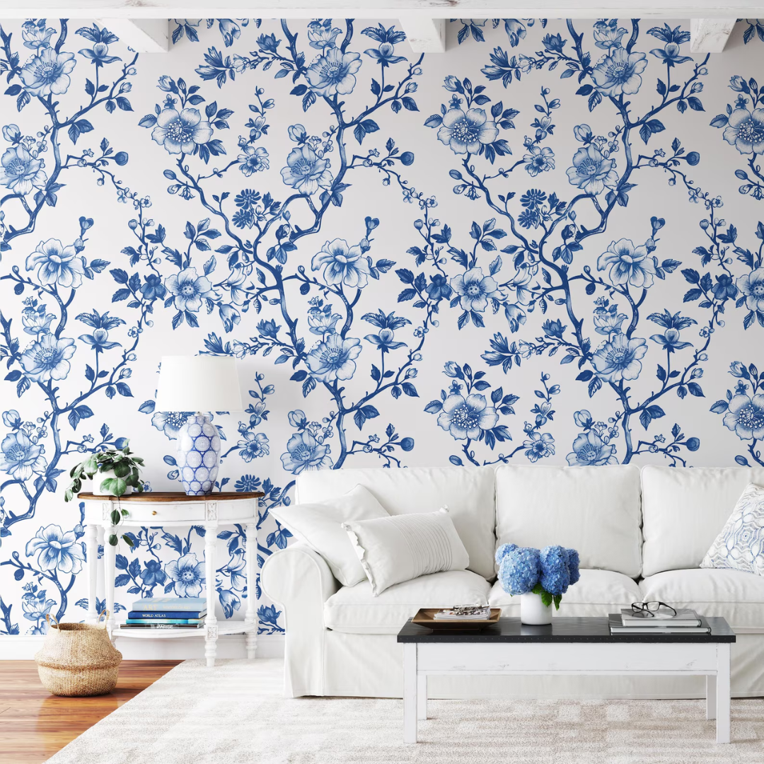Azura Chinoise Floral Wallpaper