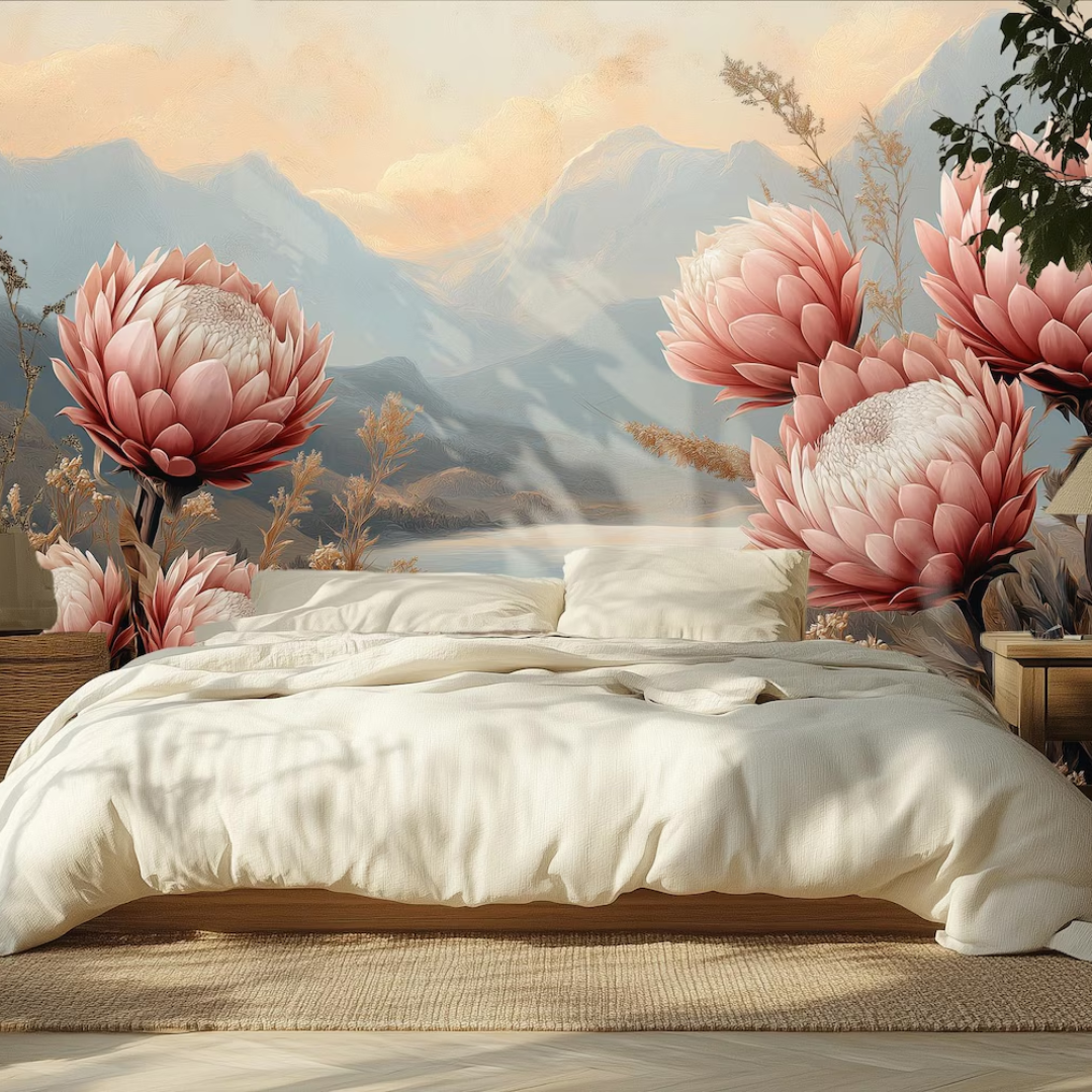 Protea Vista Boho Wallpaper
