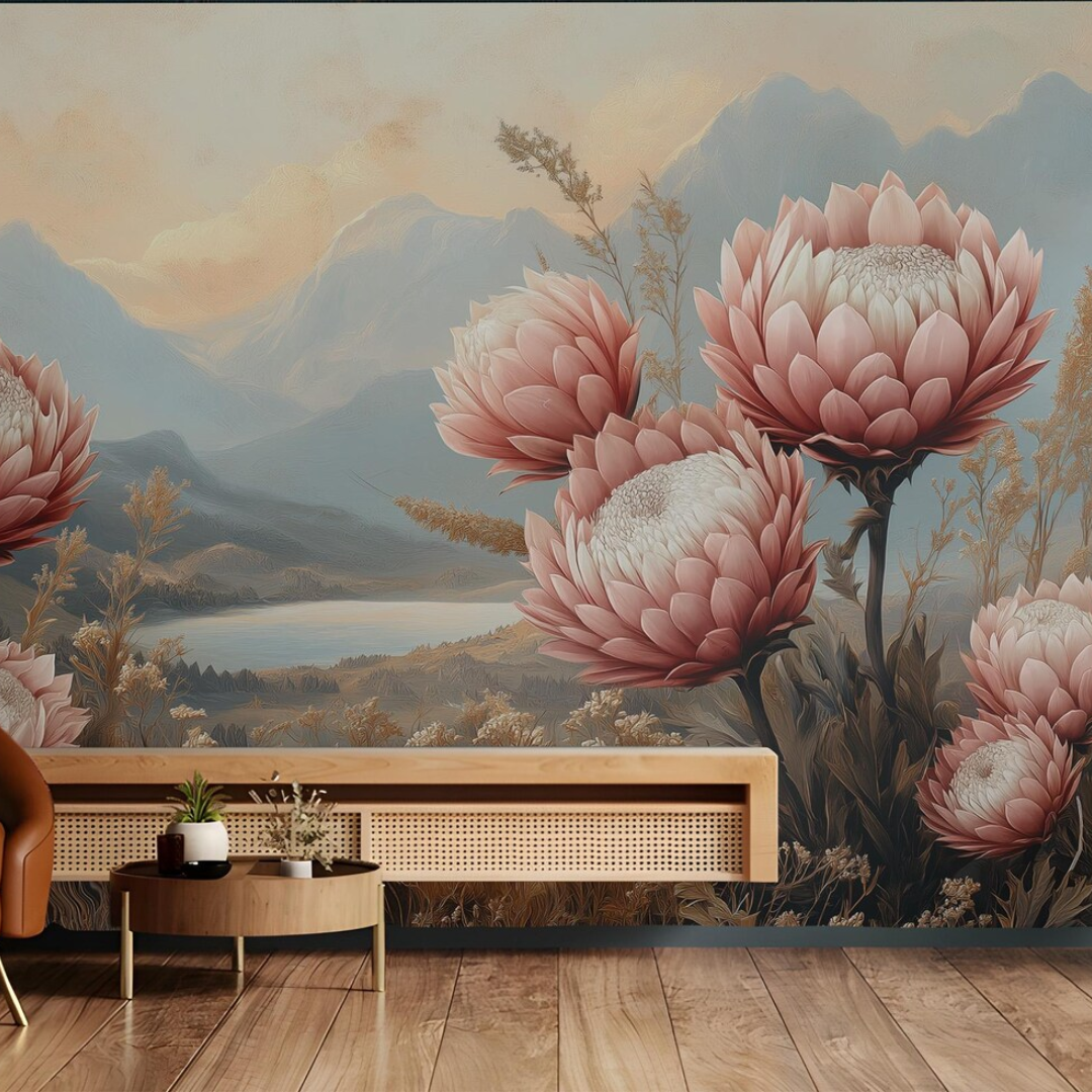 Protea Vista Boho Wallpaper