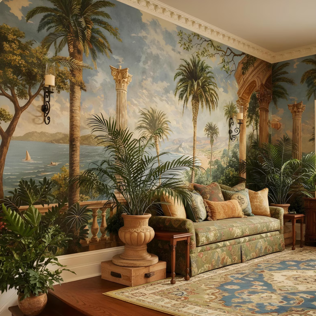 Riviera Palm Retreat Wallpaper