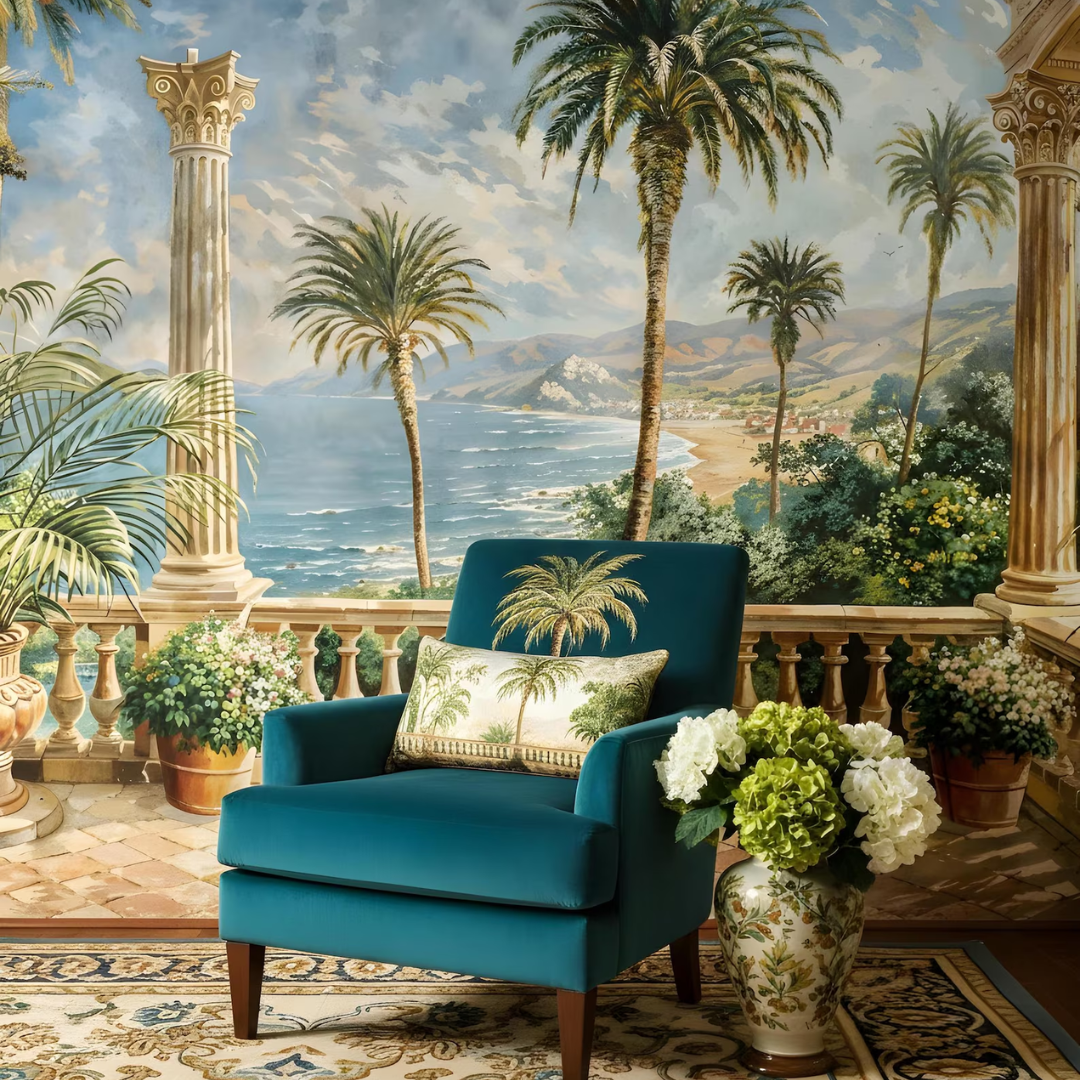 Riviera Palm Retreat Wallpaper