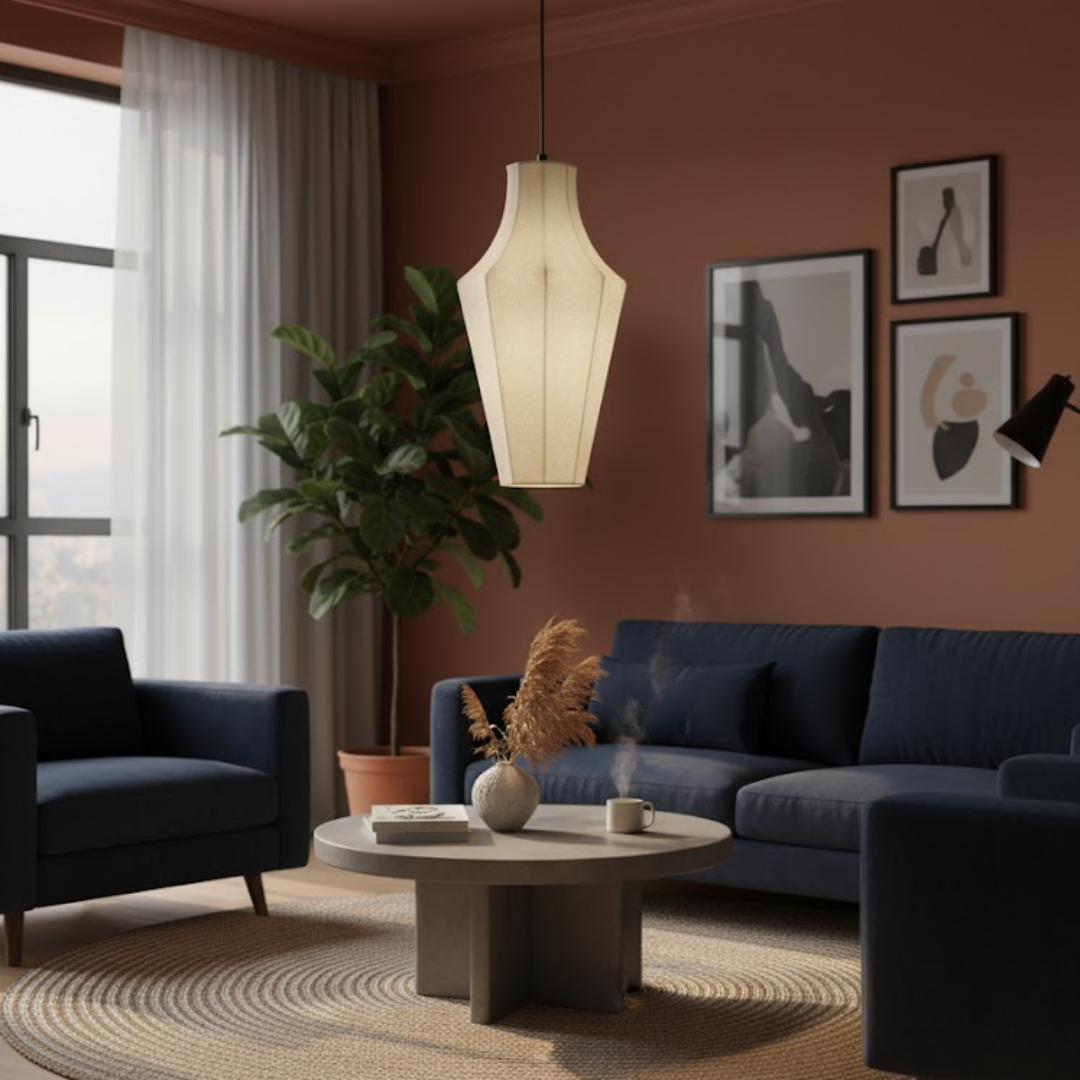 Contemporary Dome Pendant Lamp.