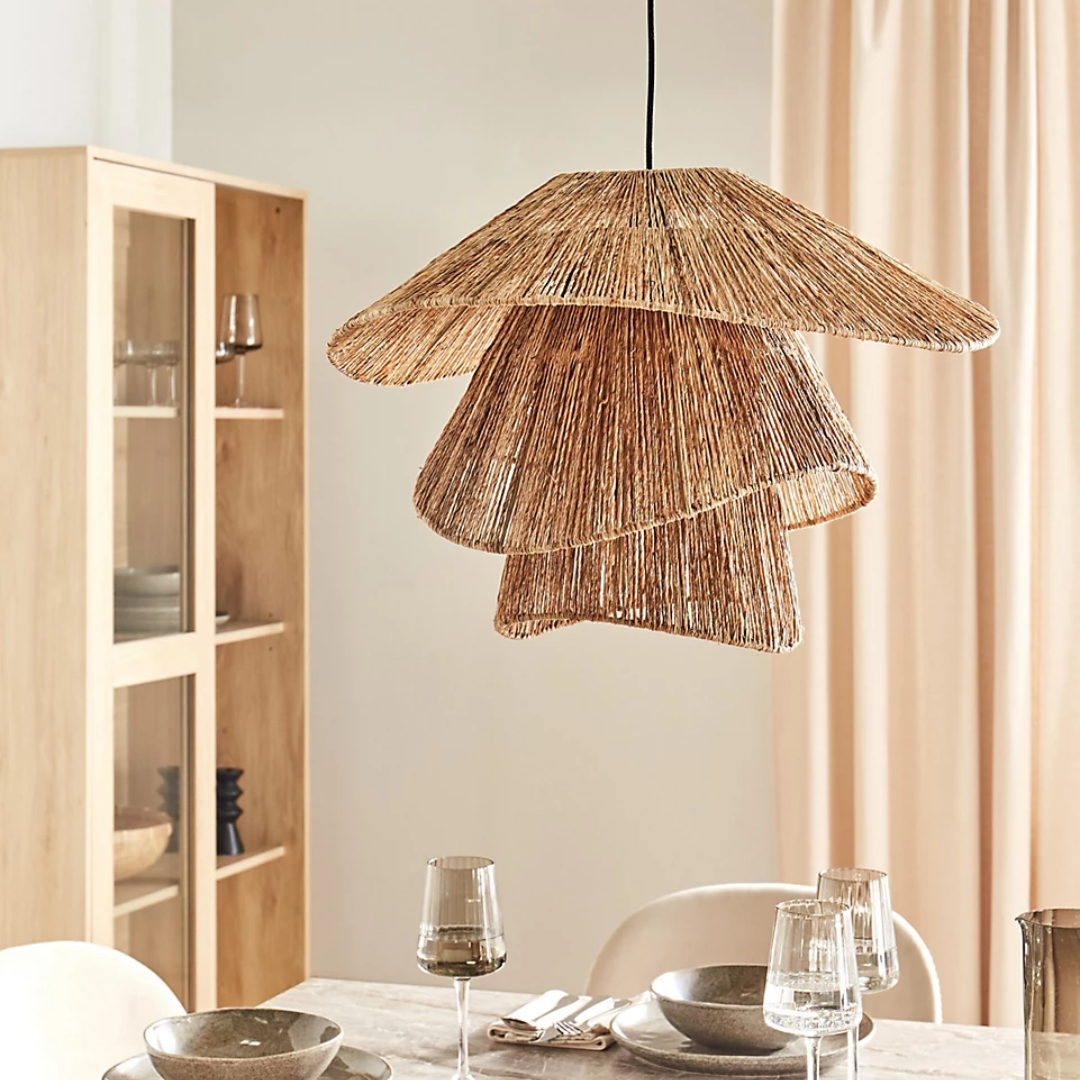 Savanna Jute Tiered Pendant Lamp