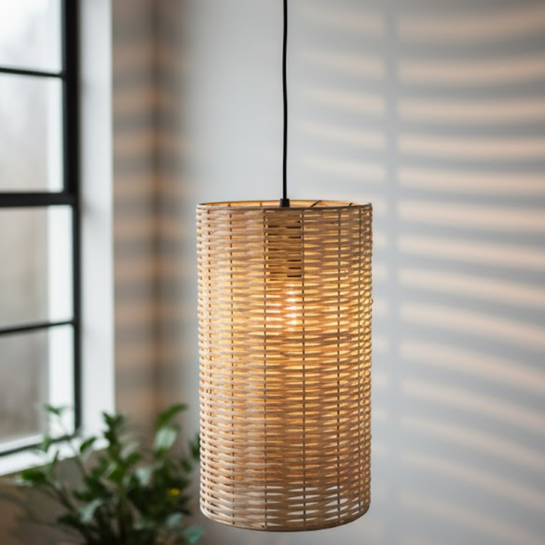 Solana Rattan Cylinder Lamp