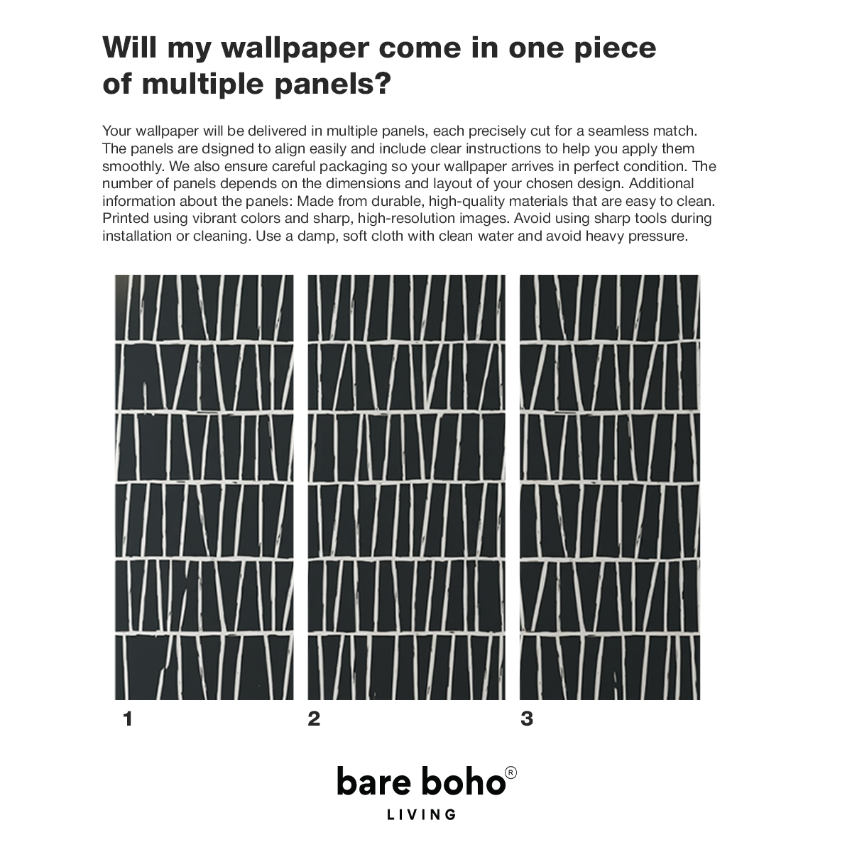 Monochrome Rhythm Wall Wallpaper