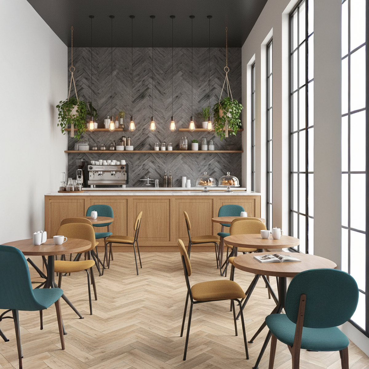 Shadowgrain Chevron Wallpaper