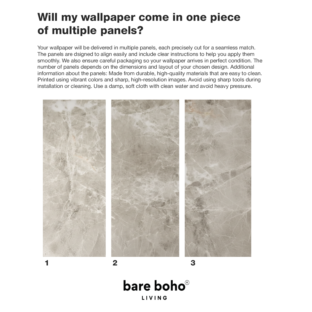 Tranquil Taupe Marble Wallpaper