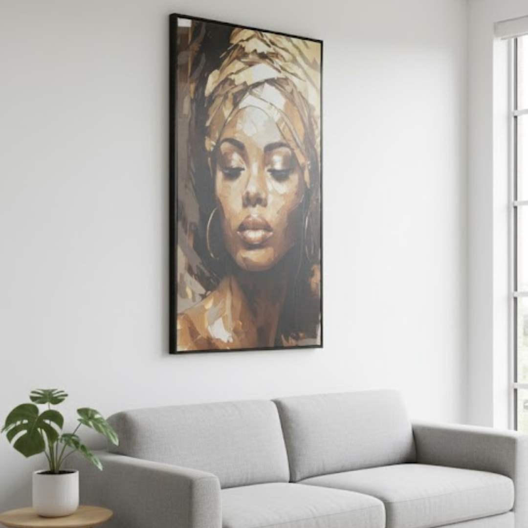 African Queen- Digital Wall Painting