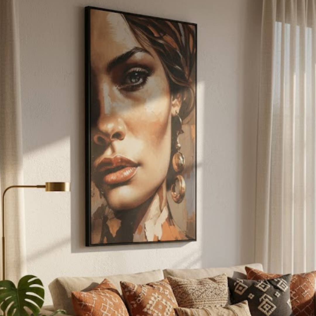 Gilded Muse- Digital Wall Painting