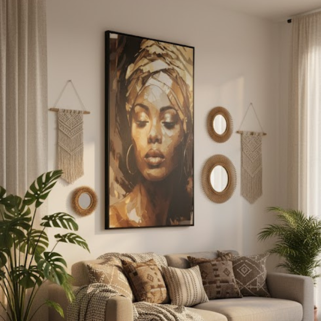 African Queen- Digital Wall Painting