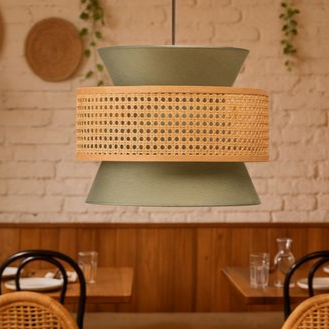 Hilary Rattan Hanging Lamp