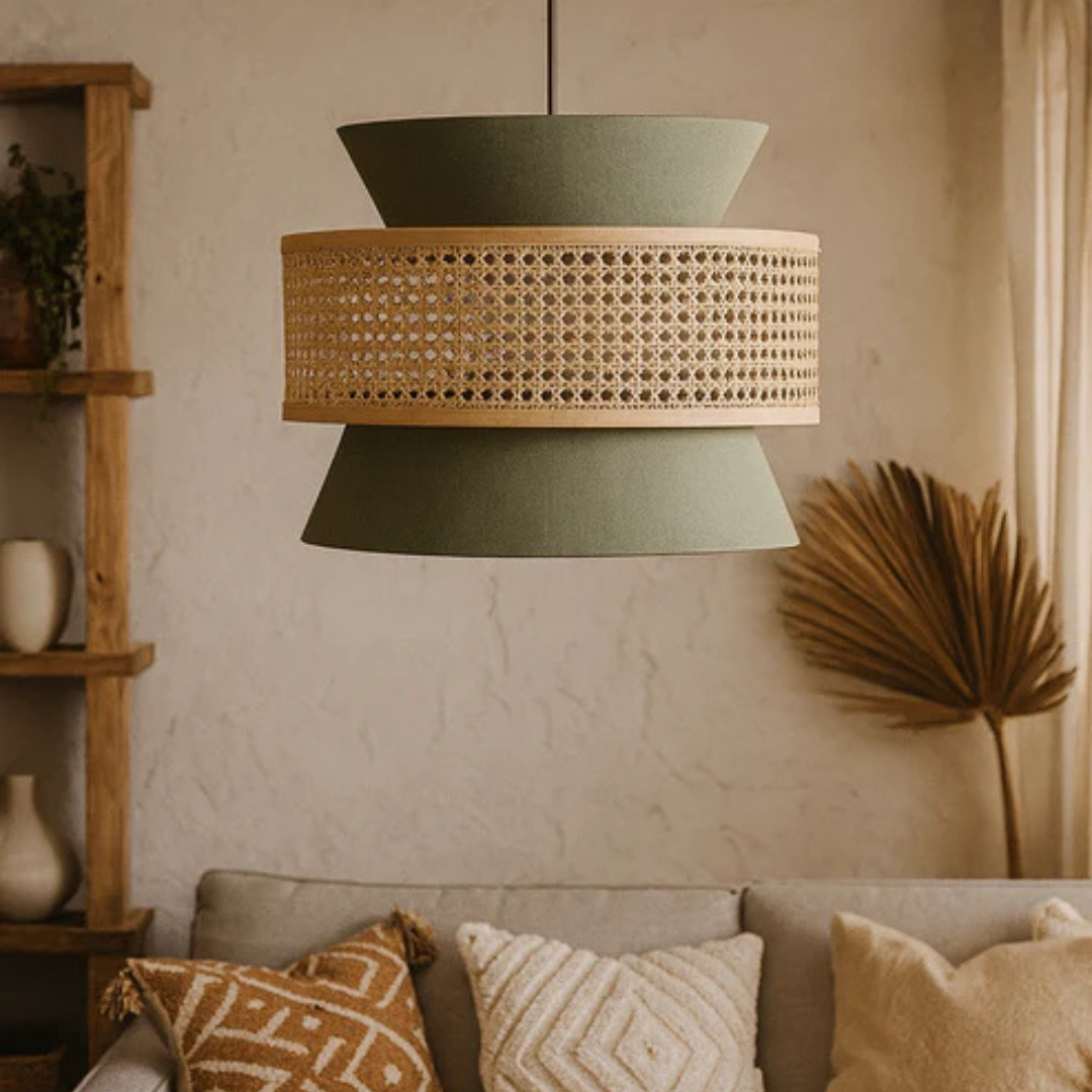Hilary Rattan Hanging Lamp