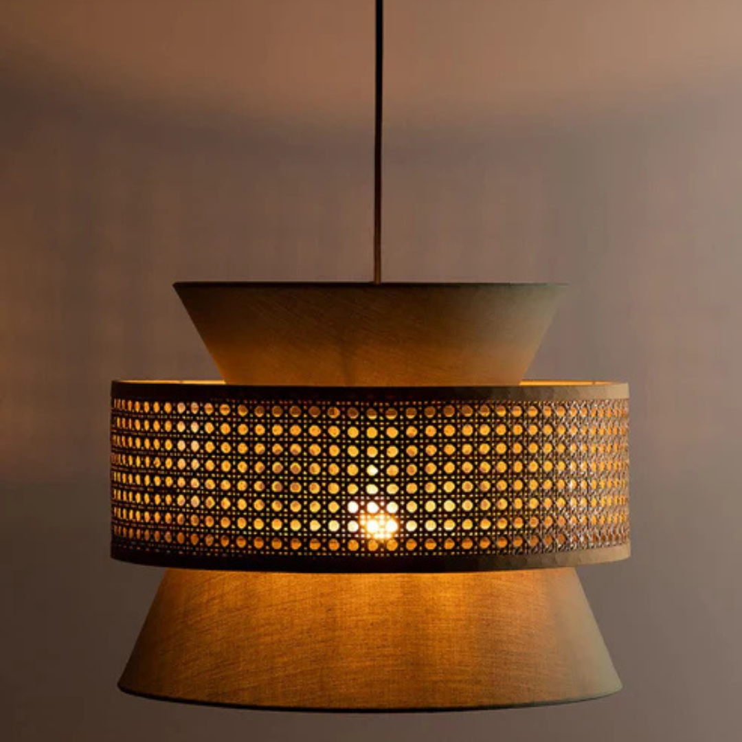 Hilary Rattan Hanging Lamp