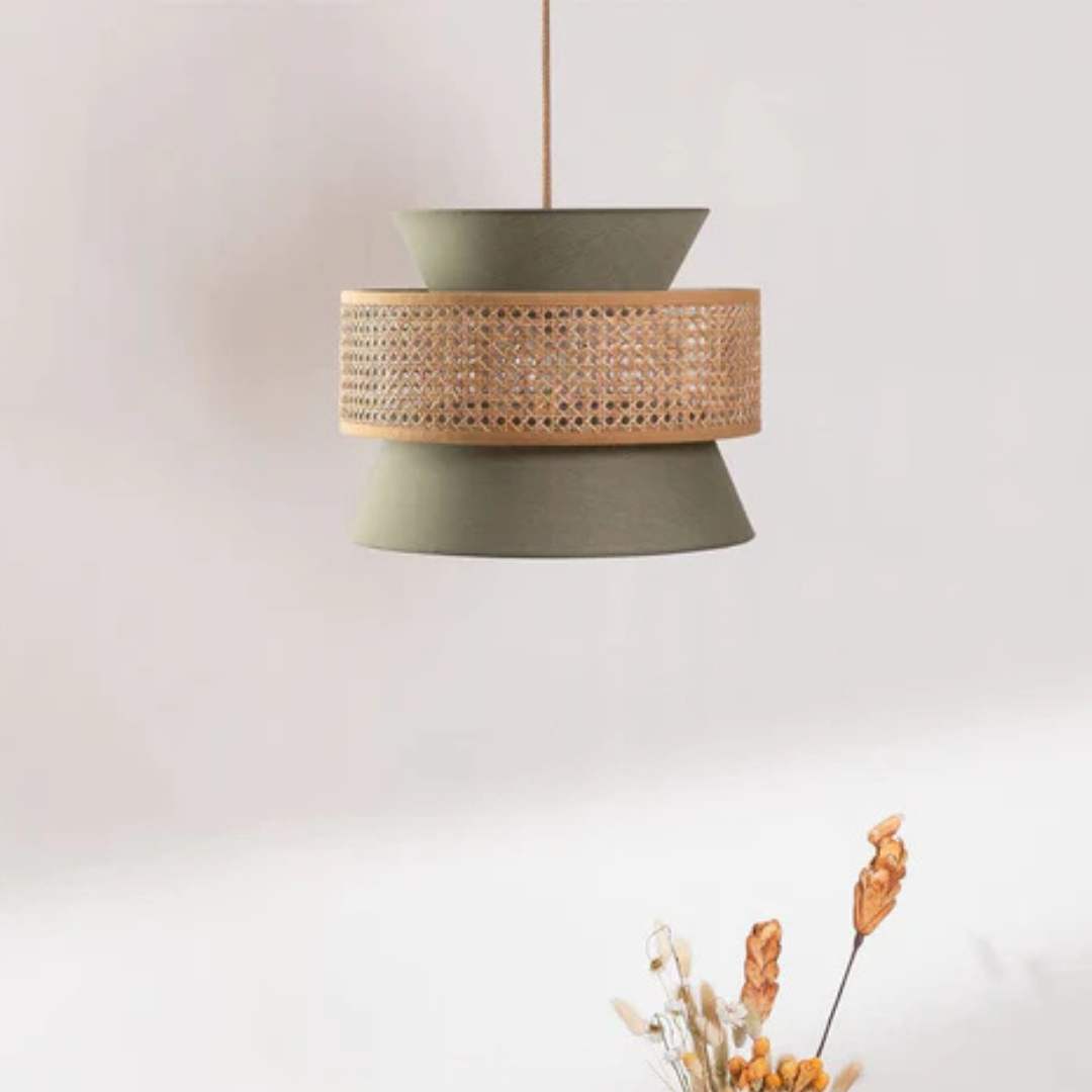 Hilary Rattan Hanging Lamp