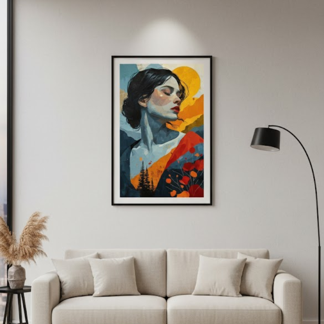 Golden Majesty- Digital Wall Painting