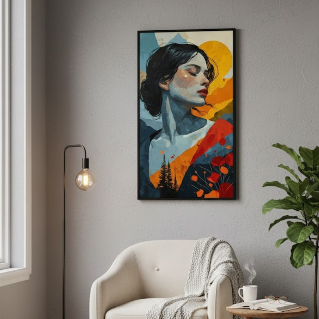 Golden Majesty- Digital Wall Painting