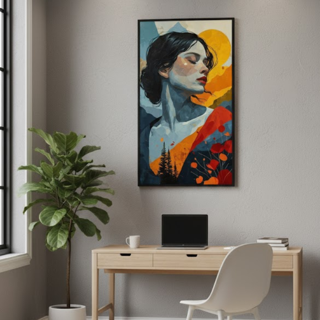 Golden Majesty- Digital Wall Painting