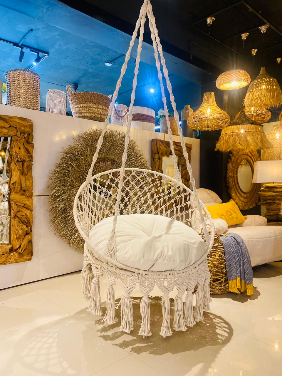 Cloudy Macrame Heavenly Swing - Bare Boho Living