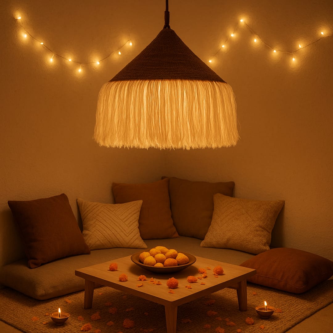Coastal Boho Tassel Pendant Lamp