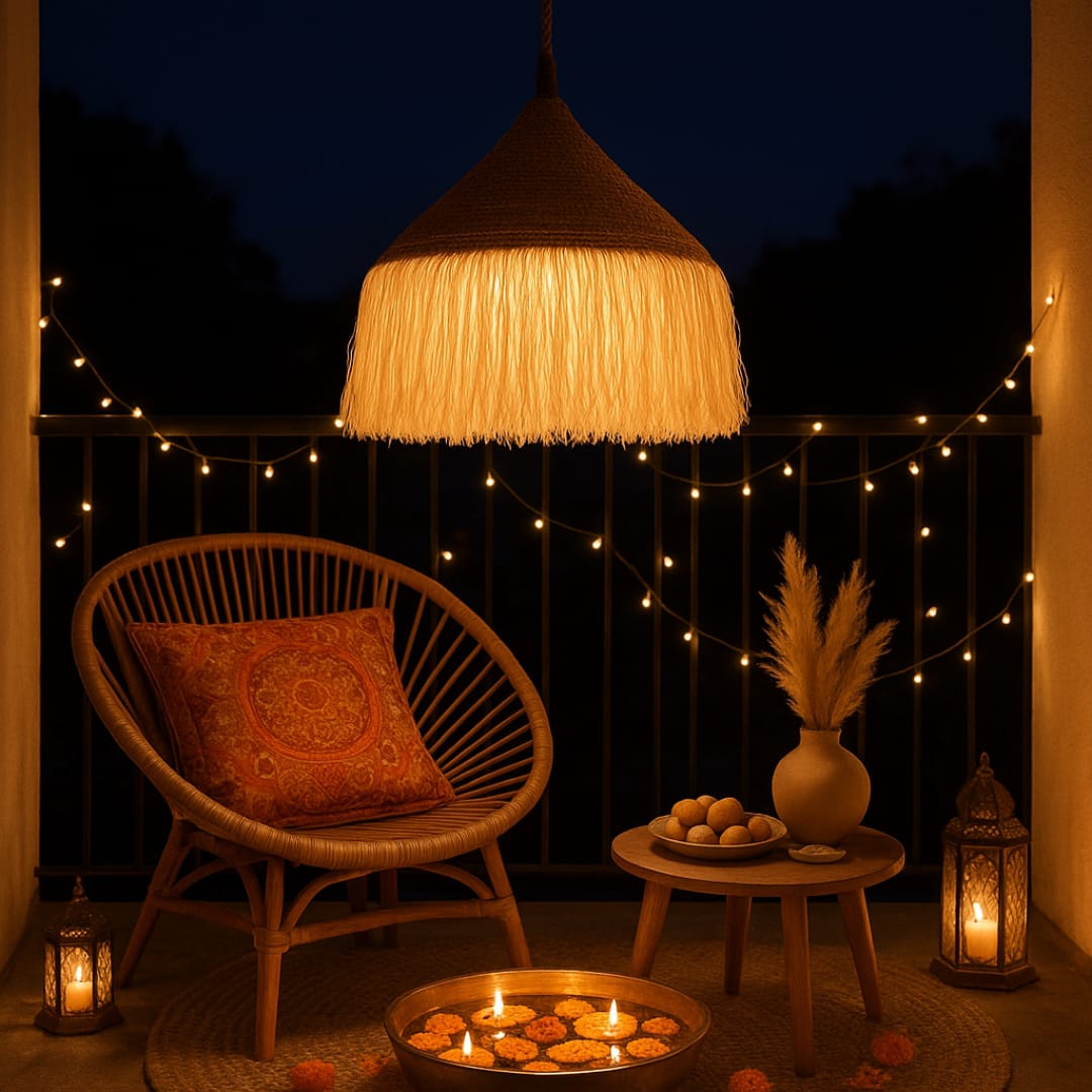 Coastal Boho Tassel Pendant Lamp