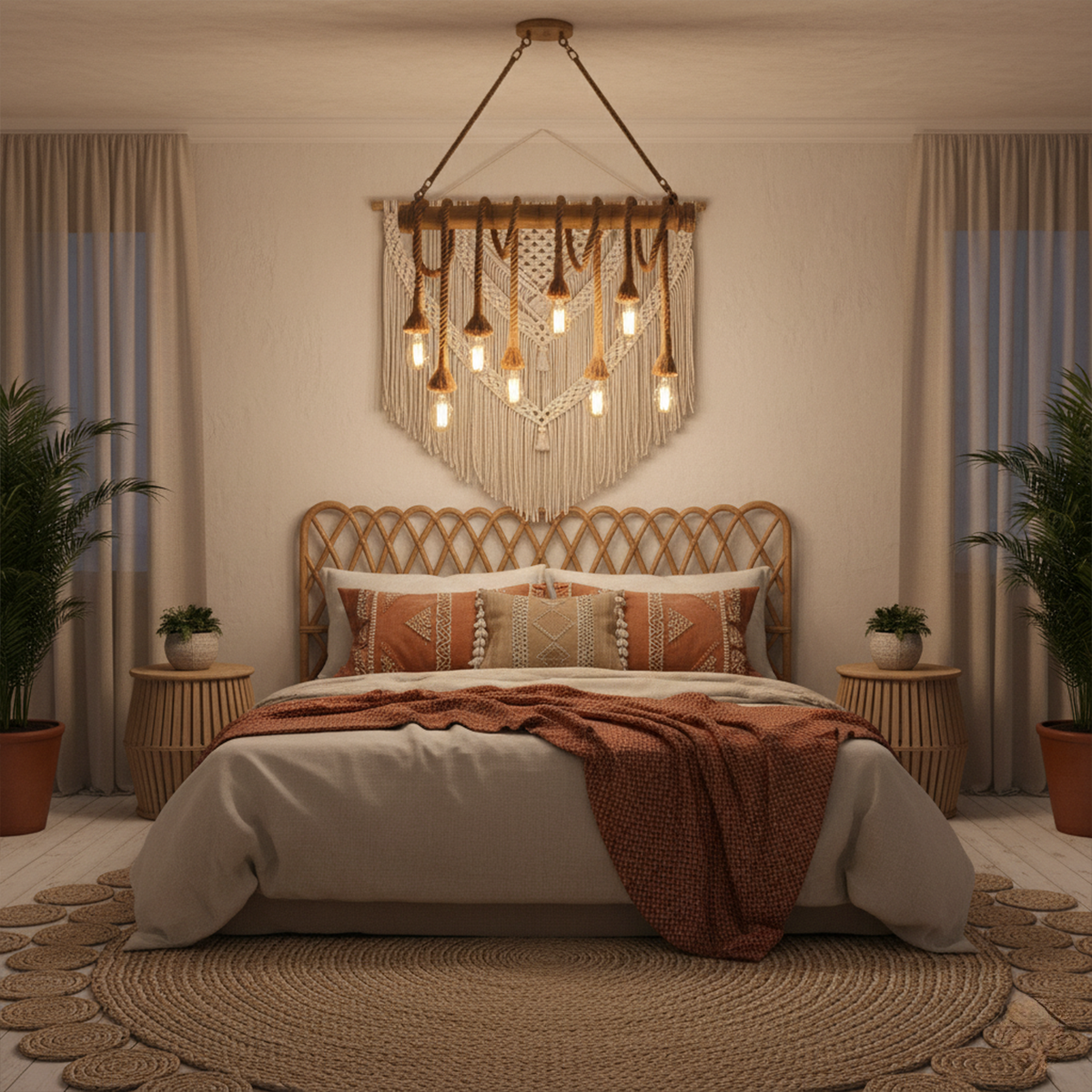 Driftwood Horizon Rope Chandelier