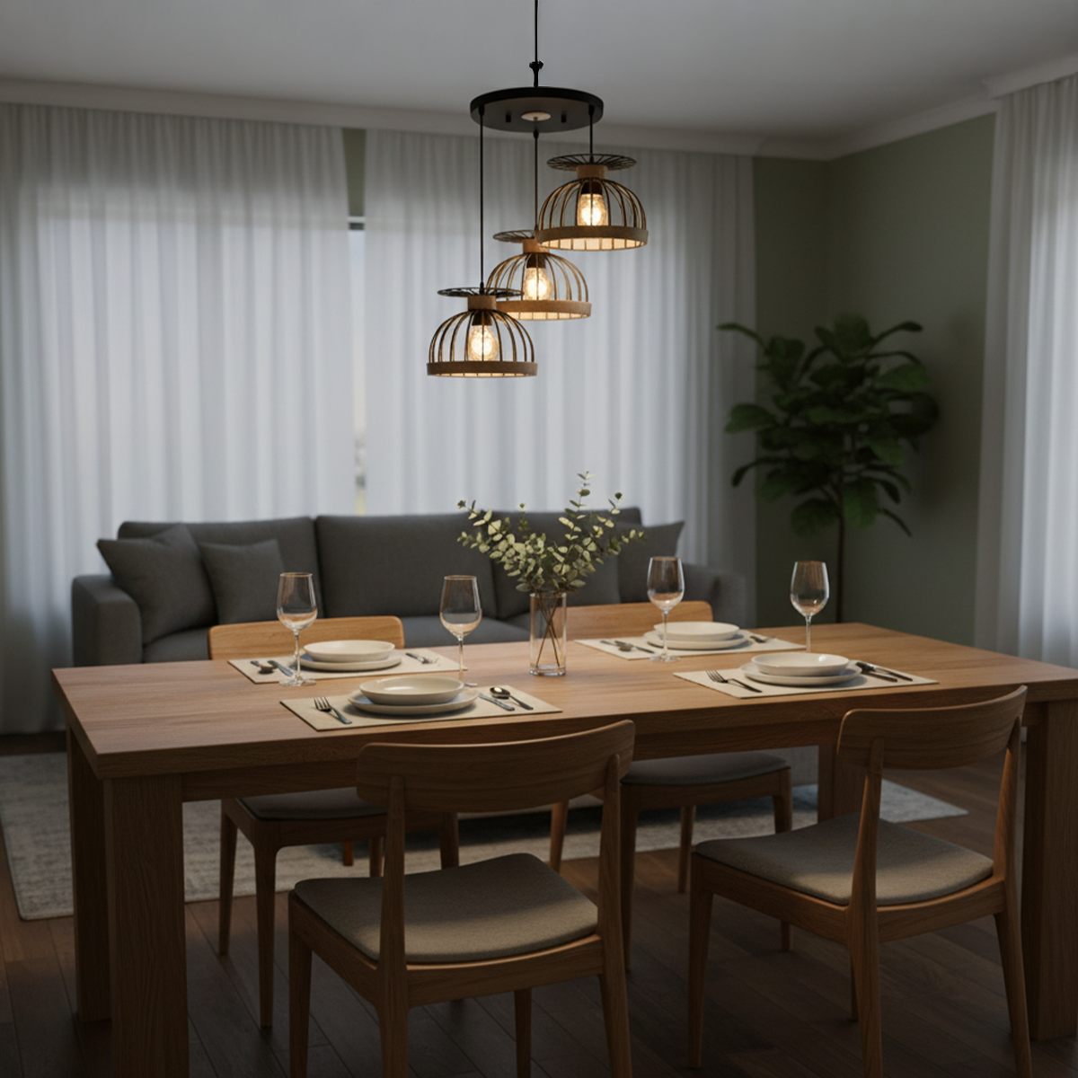 Aiden Cage Cluster Chandelier