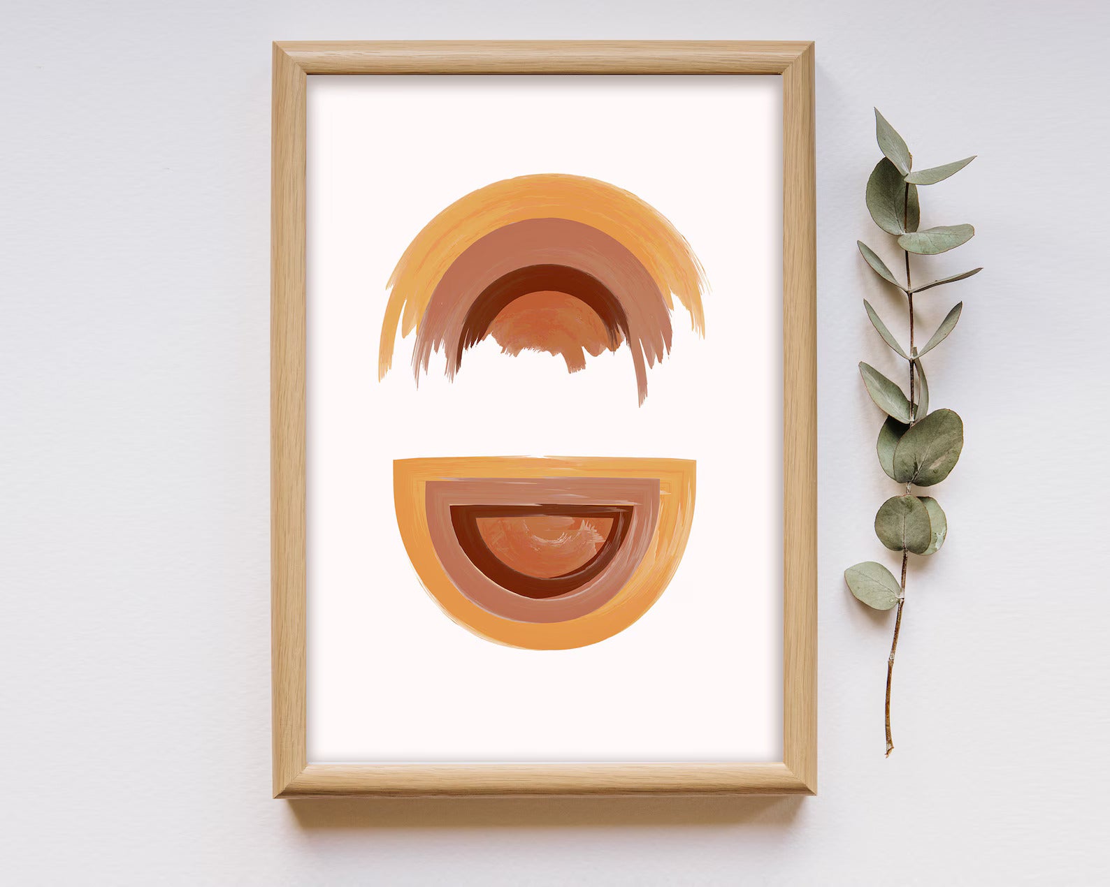 Earthy Elegance Digital Wall Painting