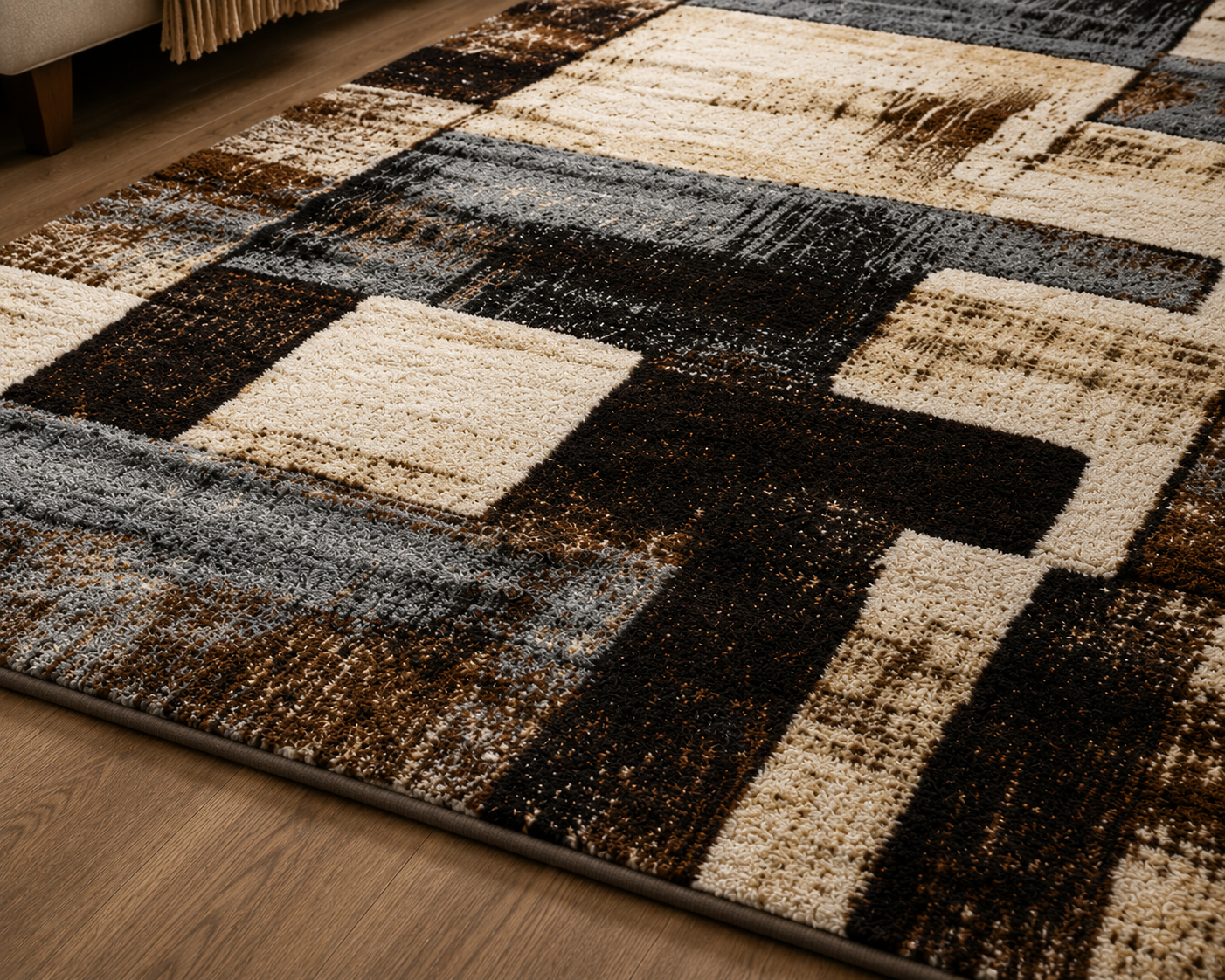Rustic Haven Geometric Rug