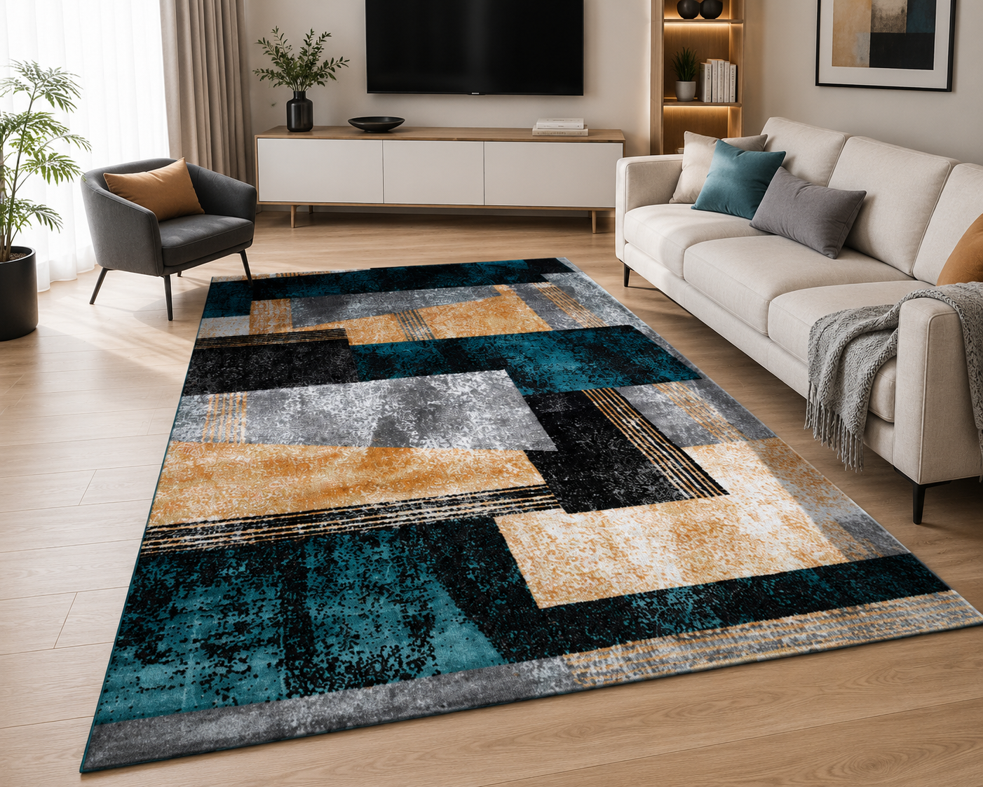 Solara Block Rug