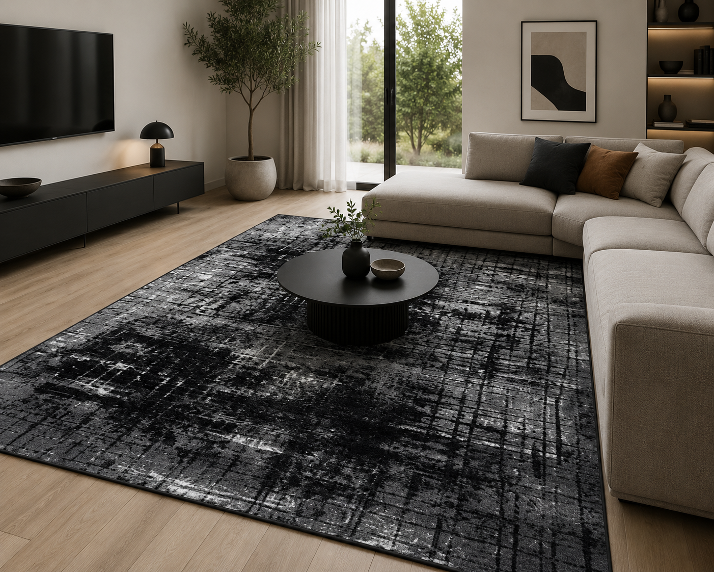 Ashline Grid Rug