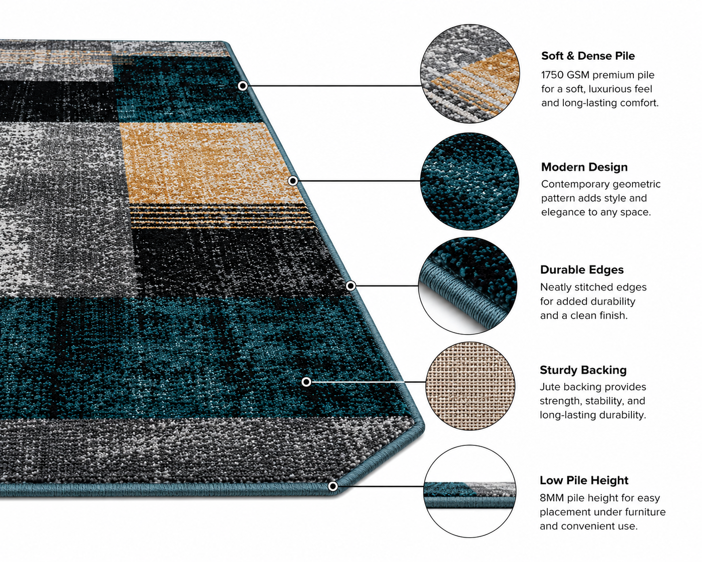 Solara Block Rug