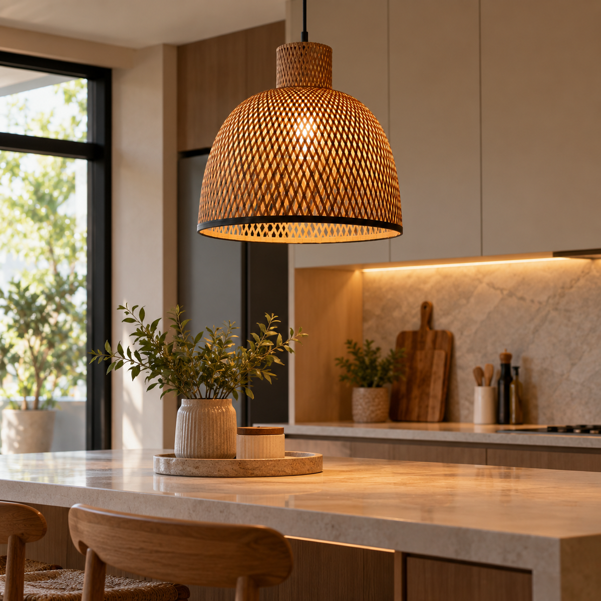 Artisanal Bamboo Lampshade