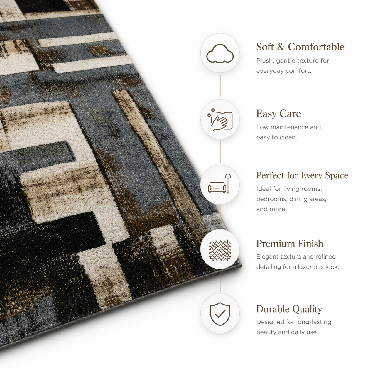 Rustic Haven Geometric Rug