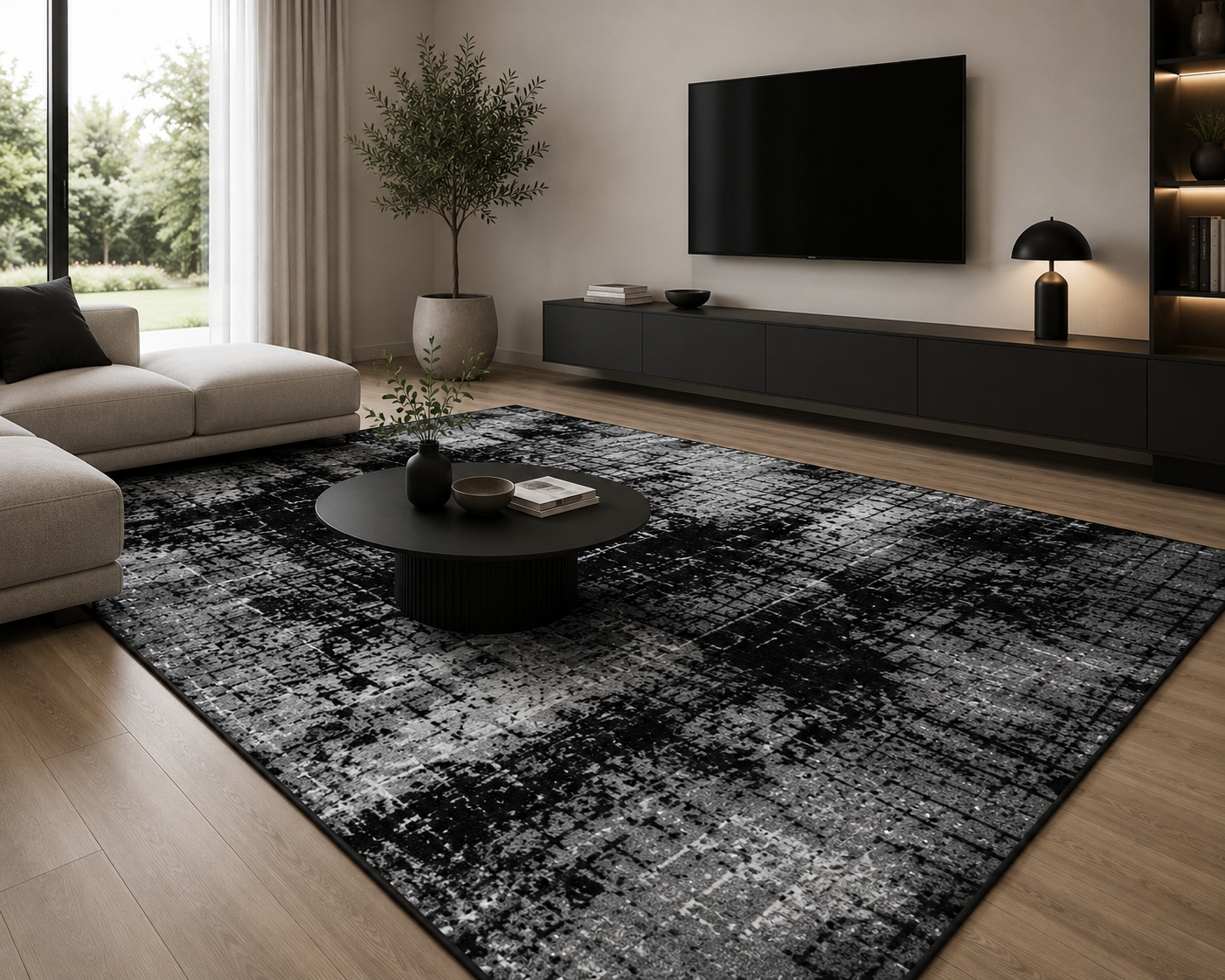 Ashline Grid Rug