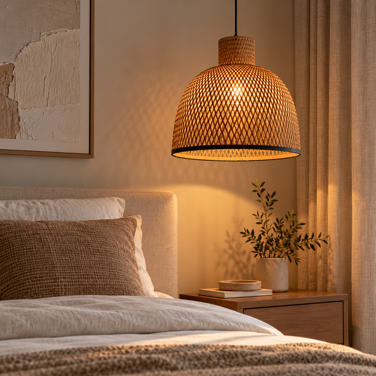 Artisanal Bamboo Lampshade
