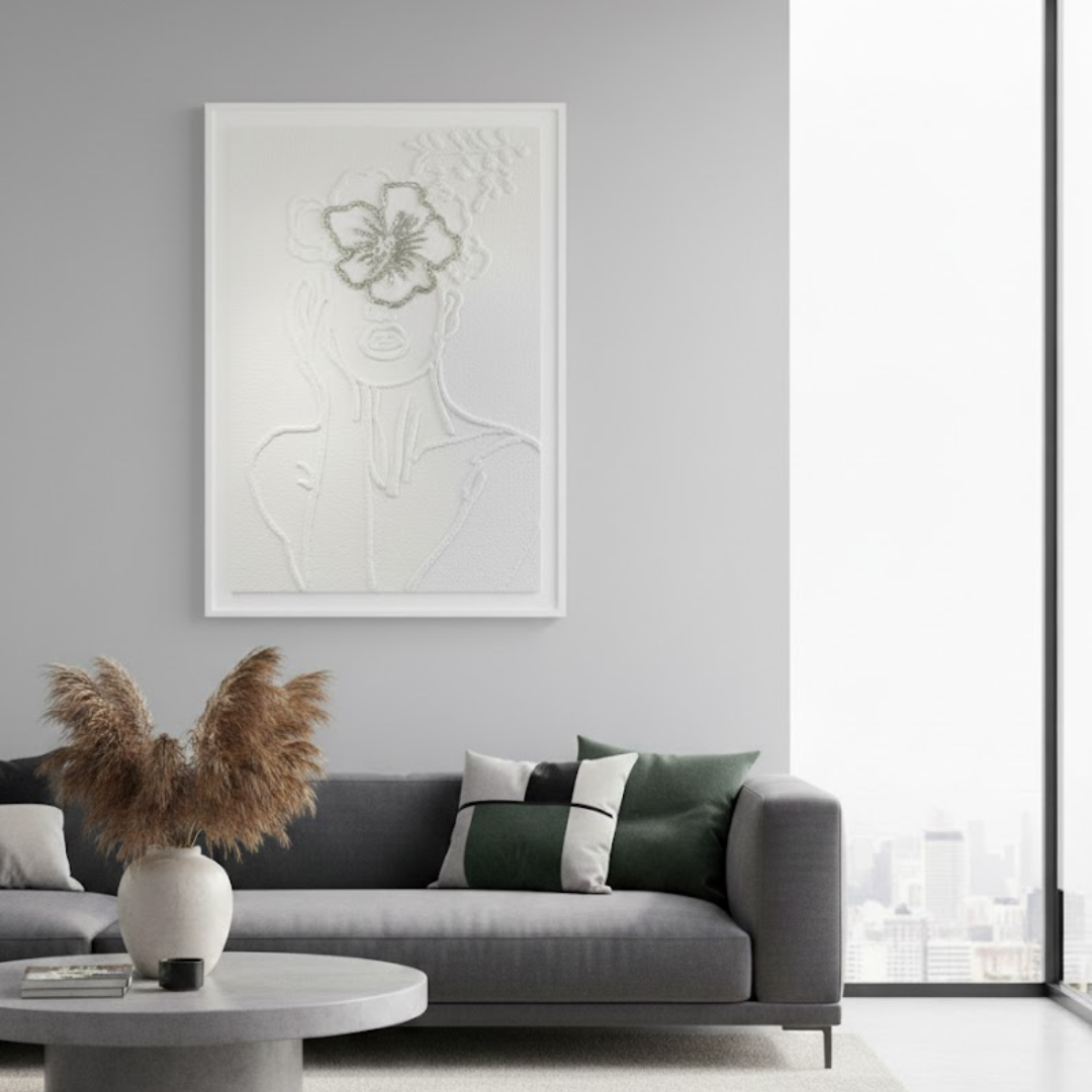 Lyria Handmade 3D Textured Wall Painting