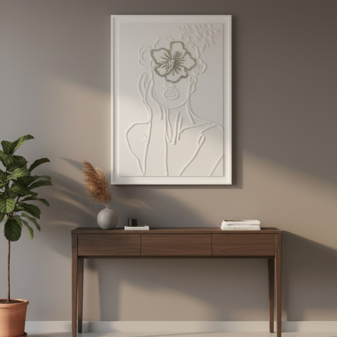 Lyria Handmade 3D Textured Wall Painting