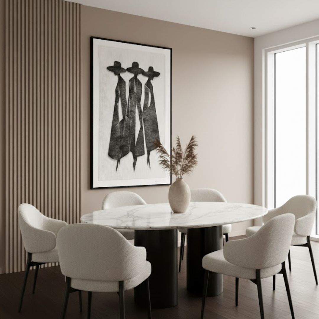 Elowen Handmade 3D Textured Wall Painting