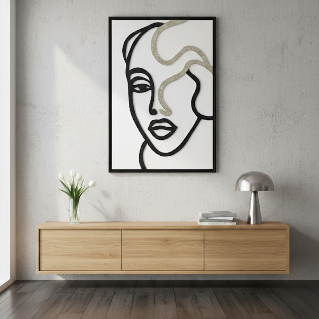 Isla Handmade 3D Textured Wall Painting